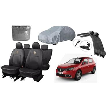 Imagem de Capa de couro +Capa de cobrir + Limpador de para - brisa -Renault sandero 17-23