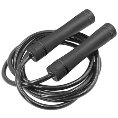 Imagem de FEELCAT Corda de pular com peso de 500 g para maior condicionamento físico - Corda de pular resistente com rolamentos de esferas, para construção muscular e perda de peso - Inclui tubos antidesgaste