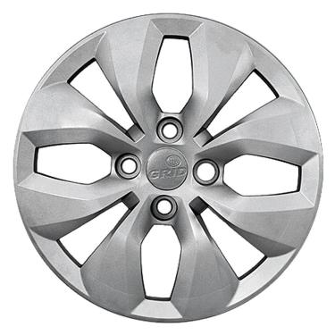 Imagem de Calota Grid Aro 13p 240ca-pta Prata Volkswagen Gol G6 2014/ 16 Cubo Alto - Pc / 4