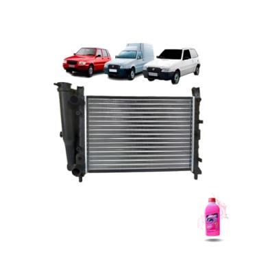 Imagem de Kit Radiador Uno 1.6 91/96 e Uno Fire 2001 com Aditivo Visconde RV Extra Rosa