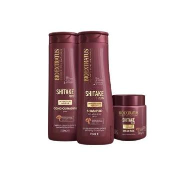 Imagem de Kit Shitake Plus Sh,Cond (350g) e Masc (250g) - Bio Extratus