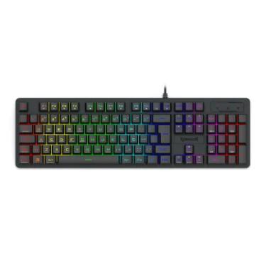 Imagem de Teclado Gamer Redragon Netherbane, RGB, Usb, Membrana, Abnt2, Full Size, Preto, K521-RGB