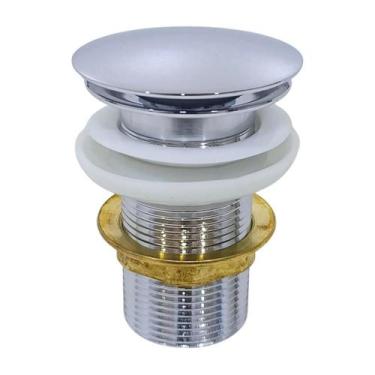 Imagem de Válvula Click Luxo 1 1/4 Metal Tanque Lavatório Cromada CasaGrande Mun