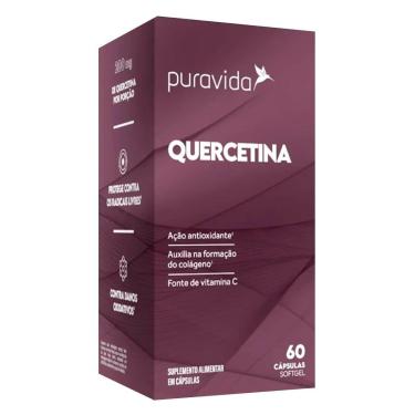 Imagem de Quercetina 200mg + Vitamina C 60 Cápsulas Puravida-Unissex