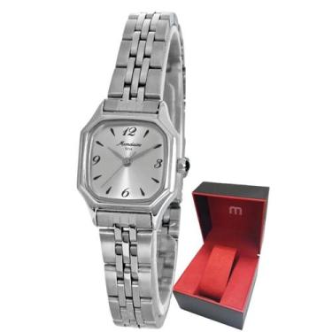 Imagem de Relógio Mondaine Prateado Pequeno de Pulso Feminino Original