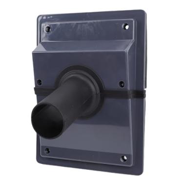 Imagem de Asixxsix Kit de cobertura de conjunto de linha de penetração de parede HVAC, tampa de vedação de parede com junta macia, para sistemas de ar condicionado internos e externos, cinza (4,5 cm/1,8 pol.)