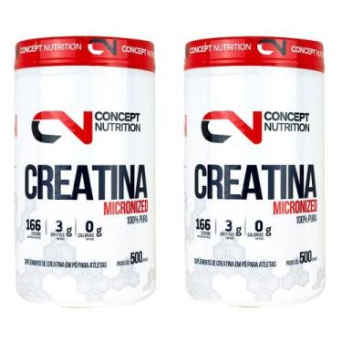 Imagem de Creatina 100% Pura Micronizada 2x500g - Concept Nutrition