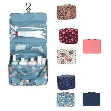 Imagem de Nécessaire Organizador Viagem Com Gancho Pendurar e Divisória-Unissex