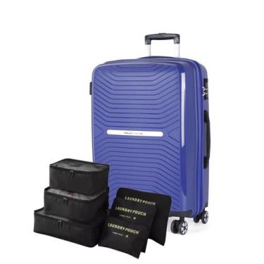 Imagem de Mala Bordo Tulum 10Kg Expansível E Cadeado Tsa + Organizador - Luxcel 