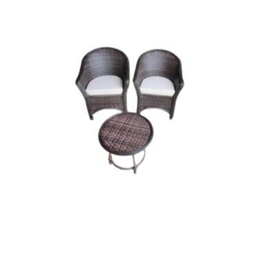 Imagem de Kit 2 Poltronas E Mesinha De Centro Fibra Sintética