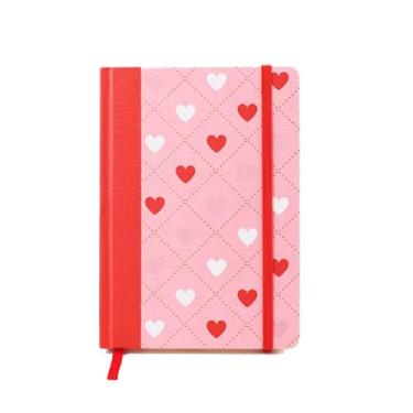 Imagem de Caderneta Molin Loveskine Pautada CD c/96 fls Pink Hert