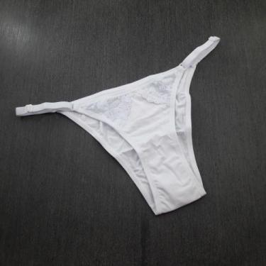 Imagem de String em Microfibra e Renda com Lateral Regulável - Kit Mania Lingeri