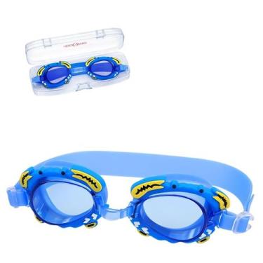 Imagem de Óculos de Natação Infantil Silicone Macio Desenho Ajustável Proteção U