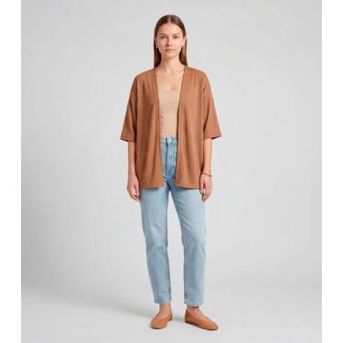 Imagem de Kimono Feminino Infinita Cor Marrom, G, Marrom