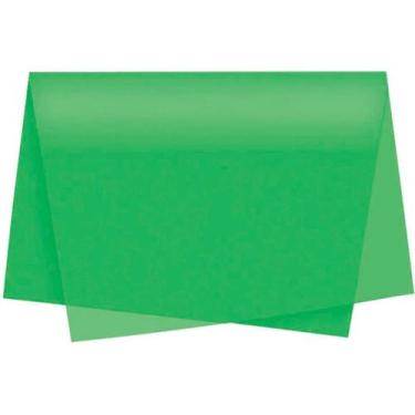 Imagem de Papel Folha de Seda Verde Bandeira 48X60CM 20G Pacote com 100 - VMP