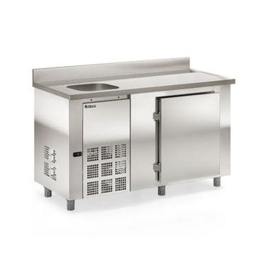 Imagem de Balcão de Encosto 1 Porta e 1 Pia 347 Litros GBFE150CE Inox Gelopar 220V