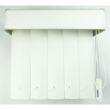 Imagem de Persiana Vertical Em Pvc Com Bando Crisdan Largura 1,00 X 1,40 Altura Branco