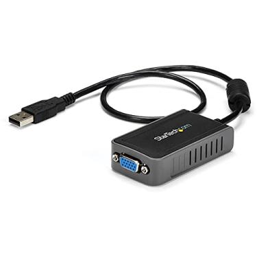 Imagem de StarTech.com Adaptador USB para VGA – 1440 x 900 – Placa de vídeo e vídeo externa – Adaptador de monitor duplo – Suporta Windows (USB2VGAE2), cinza