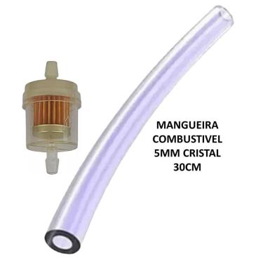 Imagem de Filtro Gasolina Bike Motorizada, Mobilete + 30 Cm Mangueira