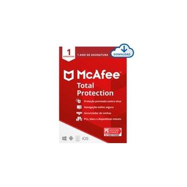 Imagem de McAfee Total Protection - Proteção para 1 Dispositivo - 1 ano - Digital para download