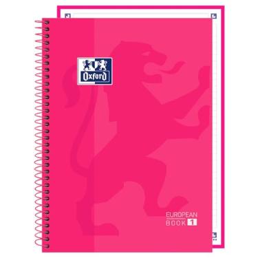 Imagem de Caderno Espiral Capa Dura – Oxford Europeanbook – 1 Materia – 80 Folhas – Rosa