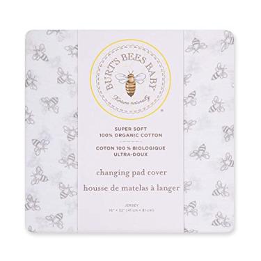 Imagem de Burt's Bees Baby - Capa para trocador de fraldas, forro 100% algodão orgânico para trocador de fraldas padrão de 40,64 x 81,24 cm