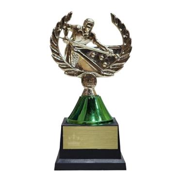 Imagem de Troféu de Sinuca Para Campeonato/Torneio de Bilhar verde