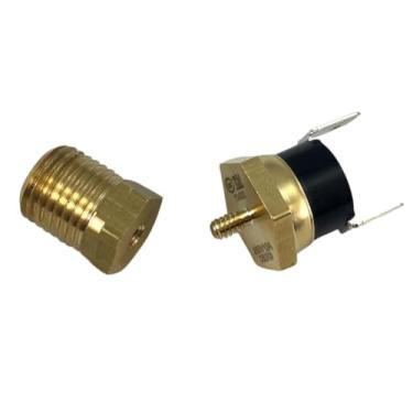 Imagem de Interruptor de temperatura de substituição do termostato do ventilador do radiador elétrico American Volt com sonda de latão rosqueada (1/10.2 cm NPT, 210'F On - 195'F Off) Garantia de 12 meses
