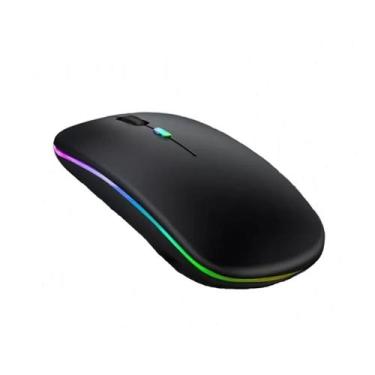 Imagem de Mouse Sem Fio Bateria Recarregável Wireless Rgb 2.4 Ghz - Wk Waka