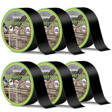 Imagem de Sofrose Fita de viga para decks, fita butílica de 5 cm x 127 m, resistente ao clima, impermeável, fita adesiva intermitente para vigas de madeira, decks, vigas, telhados, reparo de trailers, vedação