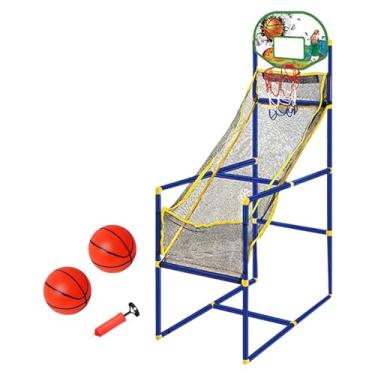Imagem de Pegciuho Cesta de Basquete para Crianças, Jogo de Fliperama, Altura Ajustável, Interior E Exterior para Meninos, Máquina e 2 bolas