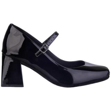 Imagem de Sapato Feminino Boneca Mary Jane Salto Médio Bico Quadrado - Munita, P