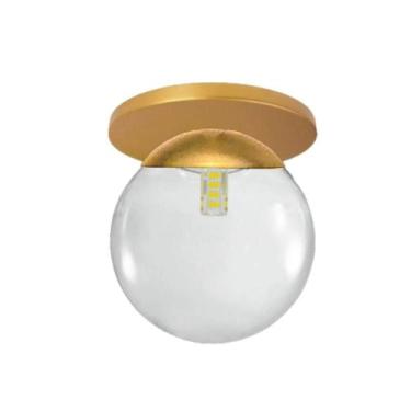 Imagem de Plafon Jabuticaba Dourado Fosco G9 12,5cm x 12cm - Arevo Iluminação