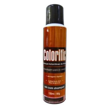 Imagem de Maquiagem Para Cabelo Colorific Castanho Escuro 120ml - Aspa