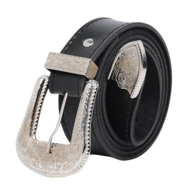 Imagem de Cinto Feminino Preto Country Cowboy Pluz Size - Bless Acessórios, M