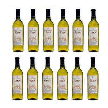 Imagem de Kit 12 Garrafas Vinho Branco Seco Niágara Vinícola Masotti
