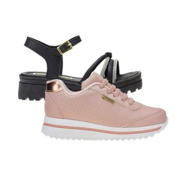 Imagem de Tênis Feminino e Sandalia Plataforma - KIT 2 PARES Tam 28 ao 34 - sapa