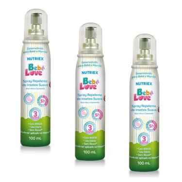Imagem de Kit 3 Repelente Para Bebê Love Spray 100ml - Nutriex