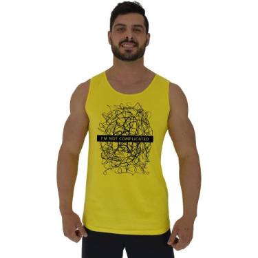 Imagem de Regata Clássica Masculina MXD Conceito I'm Not Complicated, GG, Amarel