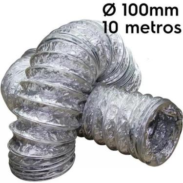Imagem de Duto Flexível Aluminizado 10M- AP 100mm Com 10 Metros  GTIN/EAN - Delt