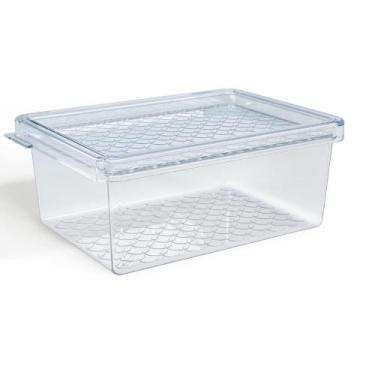 Imagem de Pote Organizador Multiuso P 0,6L Transparente Plástico Cozinha Geladei