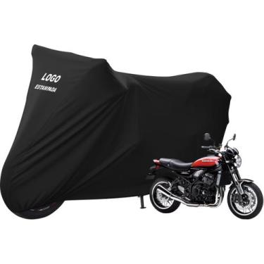 Imagem de Capa De Tecido Para Cobrir Moto Kawasaki Z 900 RS - Mz, Preta