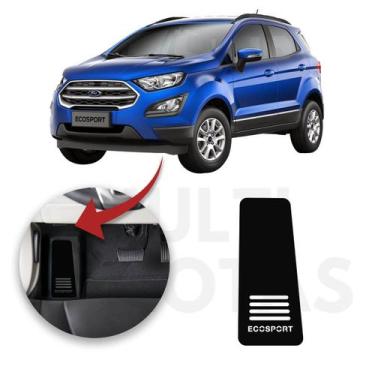 Imagem de Descanso de Pé FORD ECOSPORT 2013 a 2021 Aço Escovado Preto - Sofistic