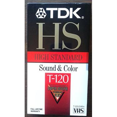 Imagem de Cassete TDK T-120 VHS – 6 horas (pacote com 10)