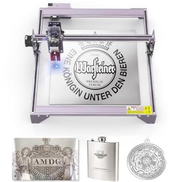 Imagem de ATOMSTACK A5 Pro Gravadora Laser, Máquina de Laser Gravação e Corte, 5W, Madeira, Aço Inoxidável e Couro, Proteção Ocular, Foco Fixo, Área de Gravação 400x410mm