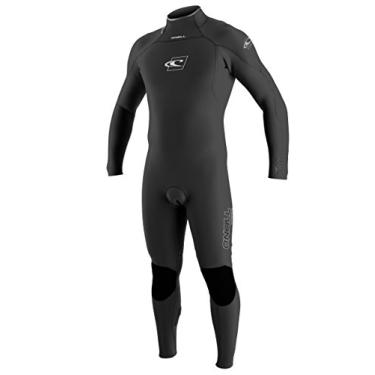 Imagem de O'Neill Wetsuits Terno completo masculino Gooru 3/2 mm Z.E.N. com zíper, preto/preto, médio de altura