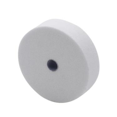 Imagem de Pedra de moagem Roda de lã Pano Roda de disco redondo Ferramenta abrasiva para moedor de bancada Roda de polimento 1PC 74 75 76 80mm Ferramentas rotativas, areia branca