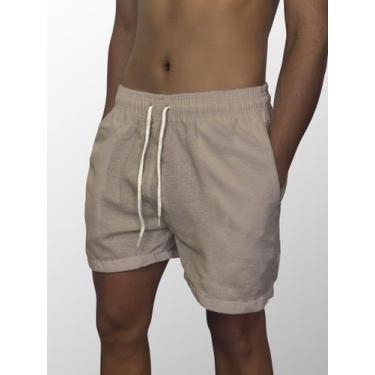 Imagem de Bermuda Masculina Linho Modelo Leve Confortavel Casual - Maravs, p, Be