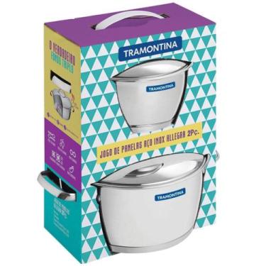 Imagem de Jogo de Panelas Tramontina Aço Inox com  2 Peças