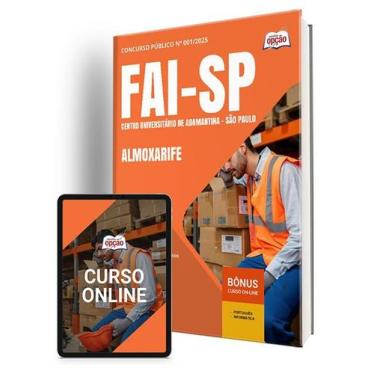 Imagem de Apostila FAI-SP 2025 - Almoxarife - Apostilas Opção
